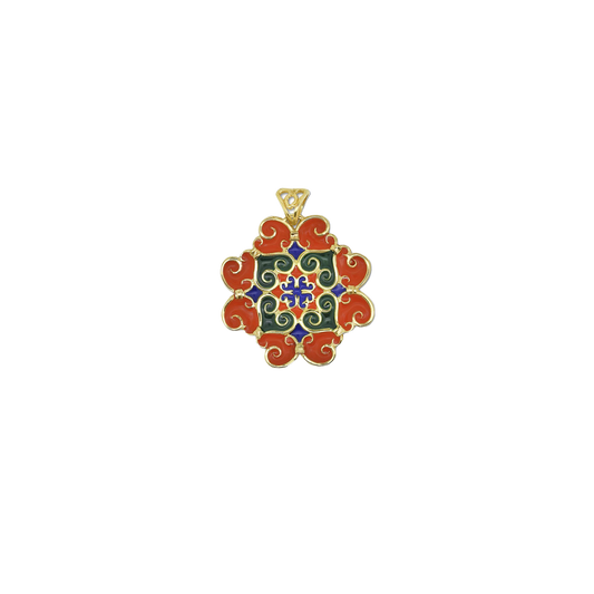 Pendente Maiolica Rosso e Verde