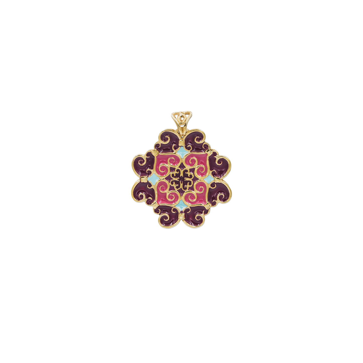 Pendente Maiolica Vinaccia e Rosso