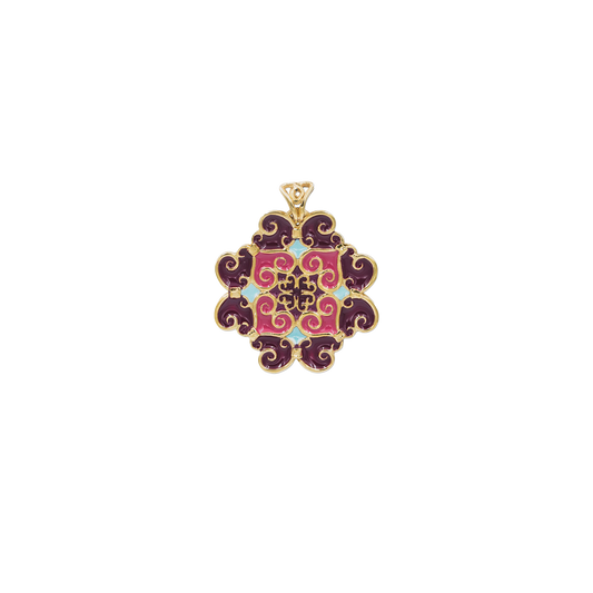 Pendente Maiolica Vinaccia e Rosso