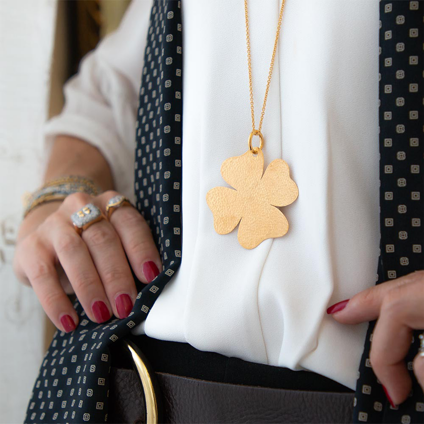 Pendente Portafortuna Lastra Media