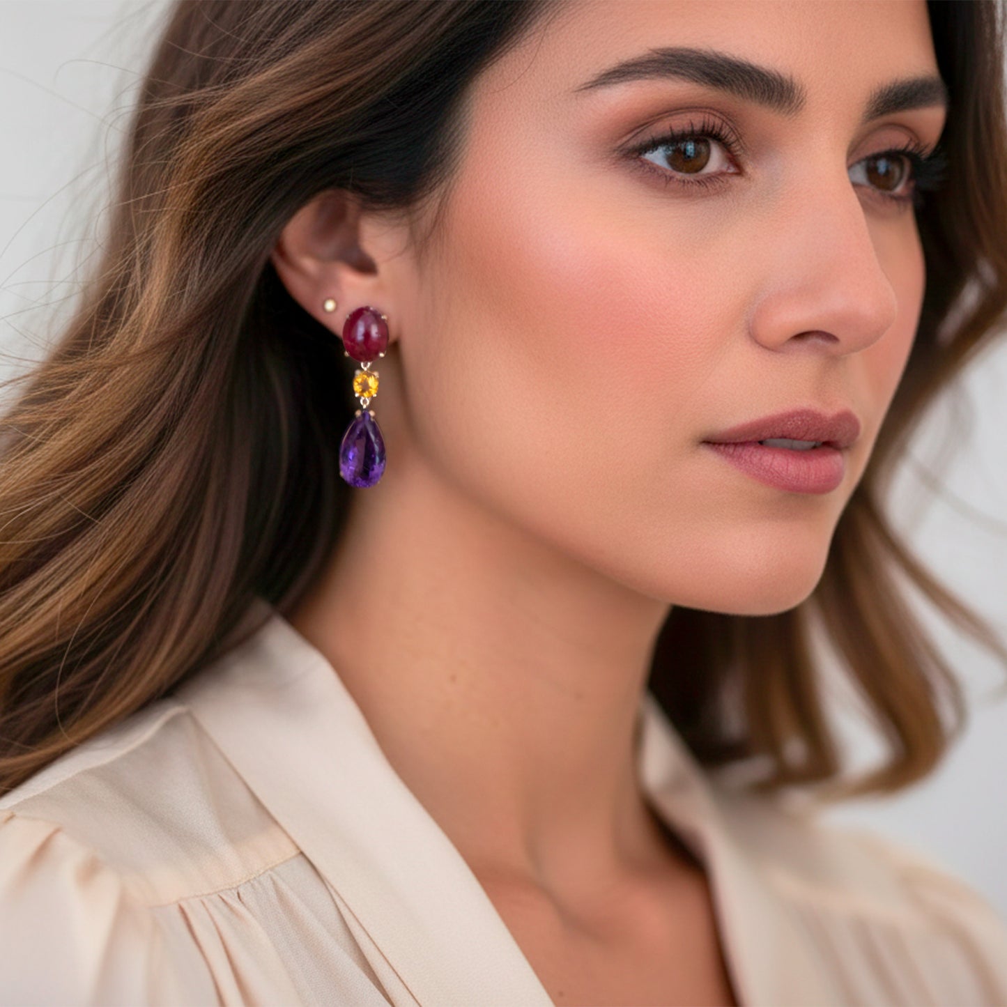 Orecchini Obsession Rubellite
