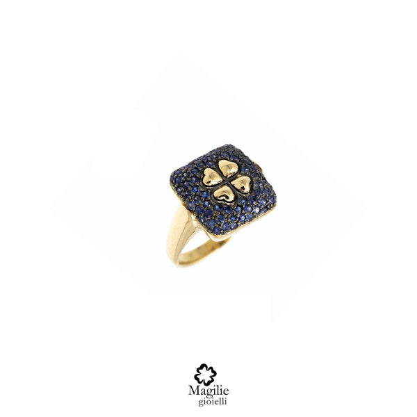 Anello Cocktail Ring Sapphire Imperial