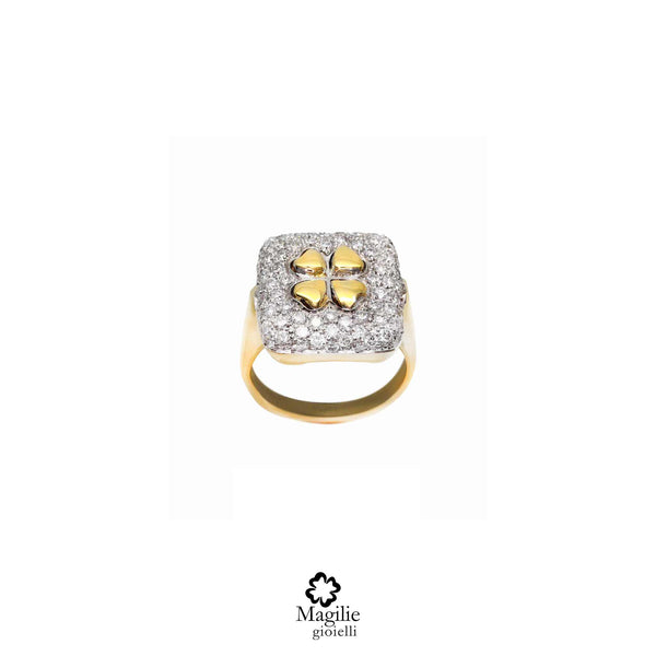 Anello Cocktail Ring White Imperial