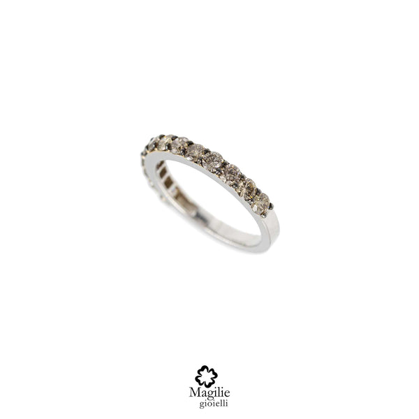 Anello Contact Diamanti Brown