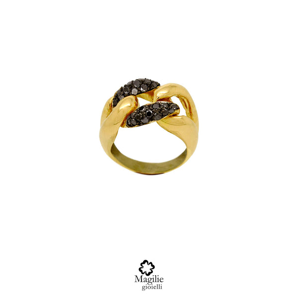 Anello Barbazzale oro e diamanti