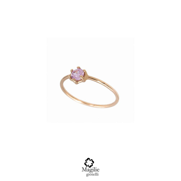 Anello Candy Zaffiro Rosa