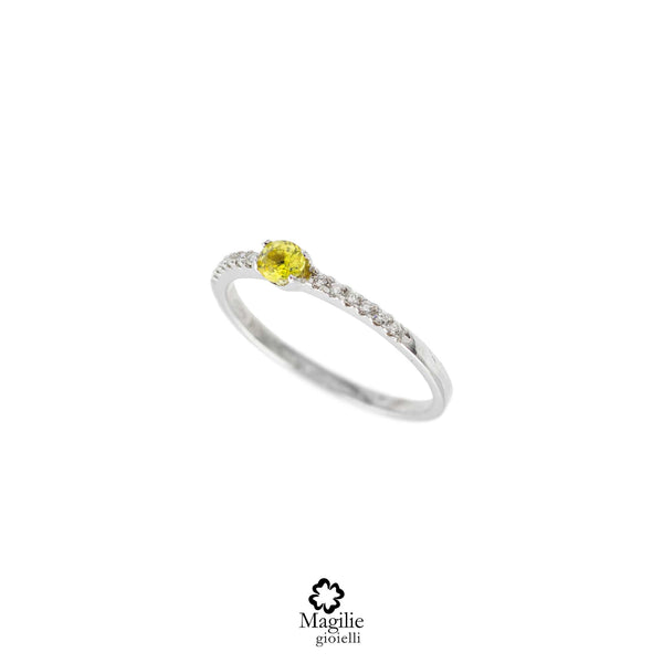 Anello Lumière Zaffiro Lemon