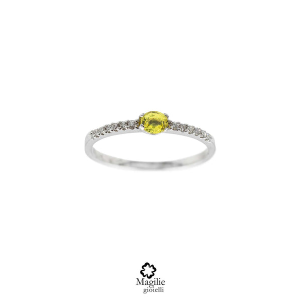 Anello Lumière Zaffiro Lemon