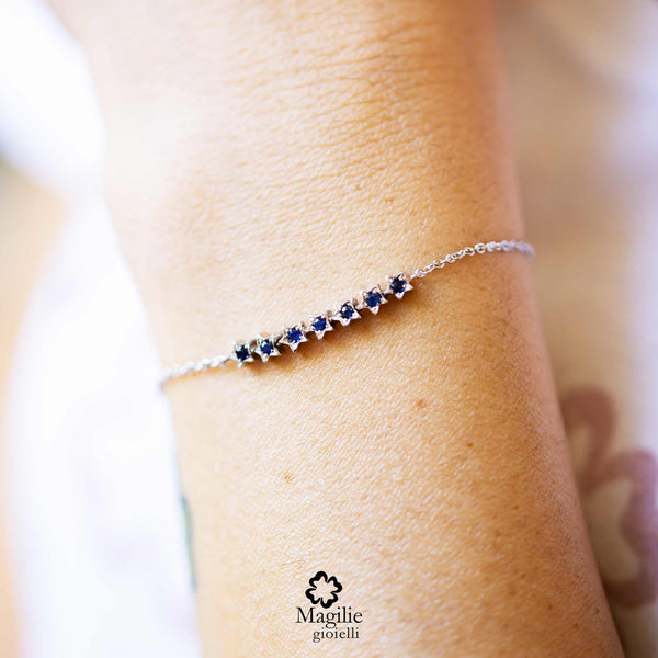 Bracciale Starlight Zaffiri Blu